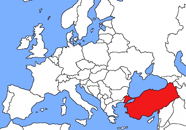 mapa Turkia